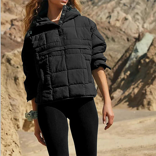 🔥49% OFF🌟Warm loose hooded coat for women in winter