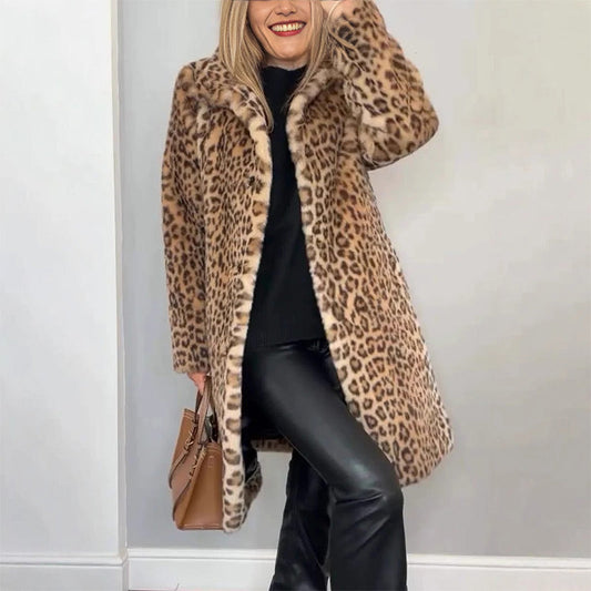 ✨Get 49% off💖Women's Leopard Print Mid-Length Jacket✈️ free shipping
