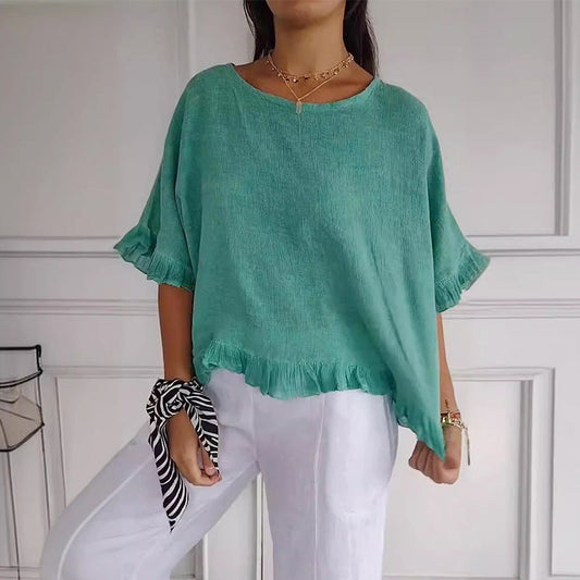 💖LAST DAY SALE 50% OFF💖Loose fit cotton linen summer top