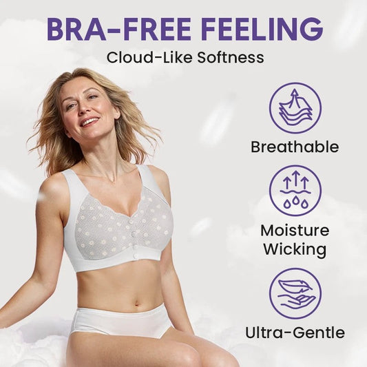 🔥Buy 1 get 1 free🔥Comfortable Front-Closure & Wire-Free Bra for Women