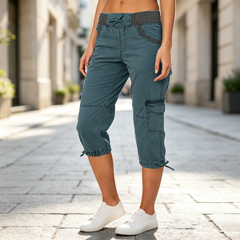 ๐ ๏ธ๐ฌ๏ธWomen's High-Waist Cargo Capri Pants