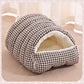 🔥Cat Beds for Indoor Cats,Cat Cave Bed Cat Tent with Removable Cushion, Warm Cave Nest Sleeping Bed Puppy House for Cats Small Dogs