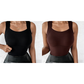 🔥Hot Sale-50% OFF🔥Women's U Neck Thermal Tank Tops With Built-In Bra