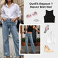 🔥49% OFF🔥Straight leg jeans with rhinestones