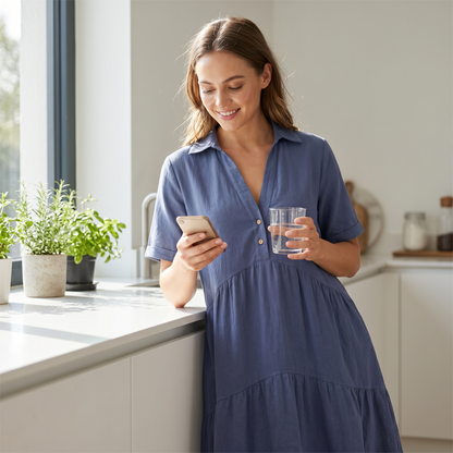 🌿☀️ LIMITED TIME 50% OFF! 👗Cotton-Linen A-Line Dress – Breathable & Lightweight – Stay Cool All Summer.