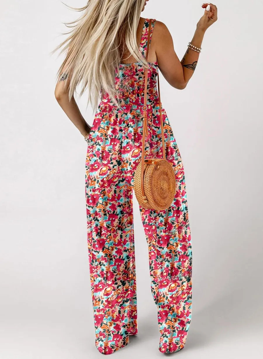 🏝️2026 HOT SALE 50% OFF🏖️Women’s Casual Print Sleeveless Loose Overalls Jumpsuits