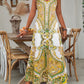 Boho  Paisley Cami Maxi Dress 👱🏻‍♀️Flowy Summer Sundress for UK Beach & Garden Parties🎀