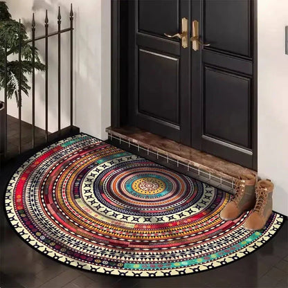 📢📢50%  OFF !! ⏰Boho Style Semicircular Door Mat - Non Slip Soft Floor Carpet