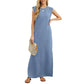 💕Limited Hot Sale 60% OFF💃🌿Women's Casual Loose Split Wrinkle-Free Long Dress