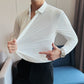 Men's Silky Wrinkle Resistant Solid Color Stretch Shirt