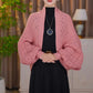 Fashion hollowed-out knitted shawl jacket