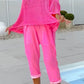 🌸Women's letter print jumpsuit + hollow smock leisure suit