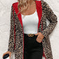 Hooded Reversible Leopard Print Coat