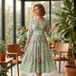 Seasonal bestseller with 60% off 🔥 Elegant long floral dress for women