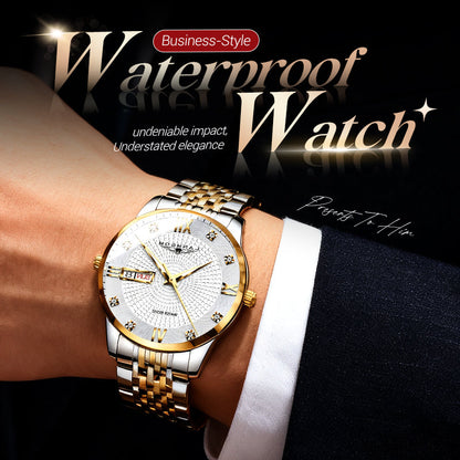 🎄Christmas Sale 60% OFF🔥Men's Stainless Steel Waterproof Business Watch