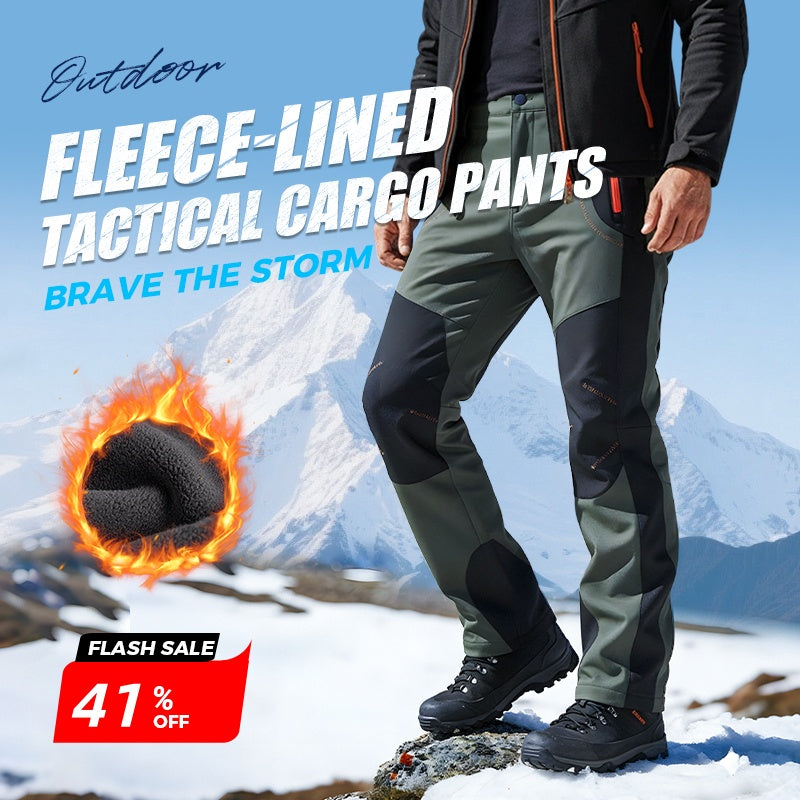 🔥👖 מכנסי טיולים חמים, עמידים ברוח ובמים, עם מותניים אלסטיות