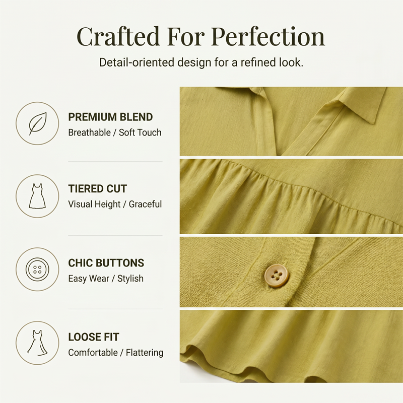 🌿☀️ LIMITED TIME 50% OFF! 👗Cotton-Linen A-Line Dress – Breathable & Lightweight – Stay Cool All Summer.