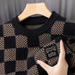 ❄️Winter Specials❄️Men‘s Plaid Printed Half High Neck Thickened Pullover Sweater