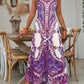 ⏳🔥2026 Hot Sale🎁Women’s Retro Print V-Neck Sleeveless Maxi Dress🔥Buy 3 Get Free Shipping🔥