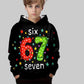 ⌛ Only 3 Days Left – 50% off everything! ⏰ Kids' Christmas Hoodie with "67" Graphic Print