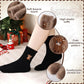 ⏳LAST DAY WARM WINTER SALE 50% OFF!🔥🐮5 Pairs Fuzzy Highland Cow Embroidered Plush Socks
