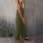 Clearance Sale! 🌸 Loose Sleeveless Wide-Leg Jumpsuit with Pockets - Stretchy & Flowy