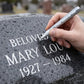 🥳2026 HOT SALE 50% OFF! 🥳💞50K+ SOLD!💥🪦💛 Golden Tombstone Marker – Restores faded names & dates on headstones. Weatherproof, precision tip. Honor loved ones with lasting clarity. 🕊️✍️
