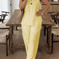 Minimalist Sleeveless Top & Wide-Leg Pants