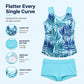 🏖️ 50% OFF! ✨ Sporty Two-Piece Bathing Suit – Criss-Cross Neck, Boy Shorts, Quick-Dry 🏄‍♀️