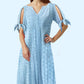 👗 50% OFF NOW! 💃 Women's Elegant V-Neck Hollow-Out Solid Dress – Flattering cut, breathable fabric & perfect for summer parties or date nights ✨