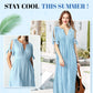 👗 50% OFF NOW! 💃 Women's Elegant V-Neck Hollow-Out Solid Dress – Flattering cut, breathable fabric & perfect for summer parties or date nights ✨