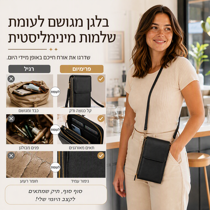⏳50% הנחה לזמן מוגבל🔥 תיק עור נגד גניבה, בטיחות גבוהה, עיצוב פרקטי לנסיעות ושימוש יומיומי 🎒✨