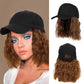 💗2-in-1 Curly Hair Baseball Cap Wig