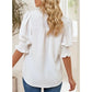 💥Women's Elegant V-Neck Puff Sleeve Blouse
