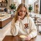 🎄🎅CHRISTMAS SALE 50% OFF!!🎁Cute Highland Cow Cozy Fleece-Lined Hooded Sweatshirt🦬