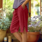 ⏳Limited-time offer⏰Women's plain casual capri pants with pockets