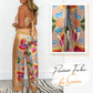 🔥New Arrival- 49% OFF💝Women's Exotic Spaghetti Strap Printed Top & Loose Pants 2-Piece Set