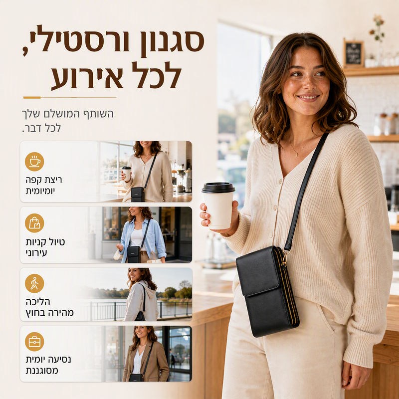 ⏳50% הנחה לזמן מוגבל🔥 תיק עור נגד גניבה, בטיחות גבוהה, עיצוב פרקטי לנסיעות ושימוש יומיומי 🎒✨