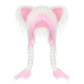❄️🔥Last Day 49% OFF🌈😻 - Soft Furry Animal Ear Hat with Braids