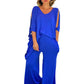 🔥2025 HOT SALE🔥 Women's 2 Piece Outfits Causal Loose Top & Wide Leg Pants