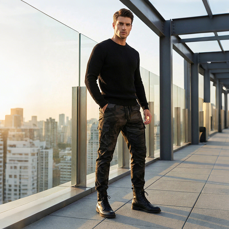 🔥מבצע: 50% הנחה👖מכנסי עבודה קז'ואליים בהדפס הסוואה