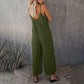 Clearance Sale! 🌸 Loose Sleeveless Wide-Leg Jumpsuit with Pockets - Stretchy & Flowy