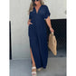 🔥50% OFF💗New Slit v-neck effortless maxi long dress