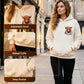 🎄🎅CHRISTMAS SALE 50% OFF!!🎁Cute Highland Cow Cozy Fleece-Lined Hooded Sweatshirt🦬