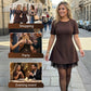 🔥Hot Sale Offers-Women’s Sparkling Lace Trim Short-Sleeve Mini Dress | Elegant & Shimmering