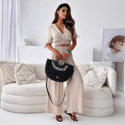 🌸Spring Specials 49% OFF💐 Set With Elastic Pants & Shirt