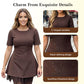 🔥Hot Sale Offers-Women’s Sparkling Lace Trim Short-Sleeve Mini Dress | Elegant & Shimmering