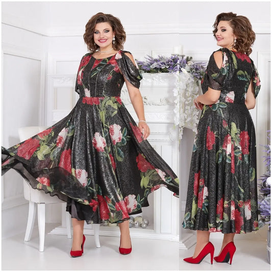 🔥Hot sale🔥2025 New High Quality Elegant Floral Dress