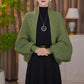 Fashion hollowed-out knitted shawl jacket
