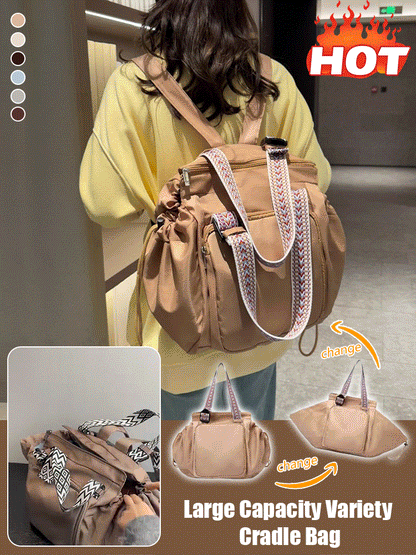🔥Final Day of Anniversary Sale🔥Transformable Cradle Bag Travel Storage Bag